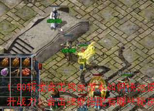 1.80斩龙合击独家版本如何快速提升战力?合击技能搭配有哪些秘诀? 1.80斩龙合击独家版本如何快速提升战力?合击技能搭配有哪些秘诀?