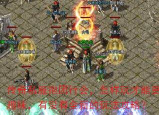 传奇私服抱团行会,怎样玩才能更趣味,有没有全新的玩法攻略? 传奇私服抱团行会,怎样玩才能更趣味,有没有全新的玩法攻略?