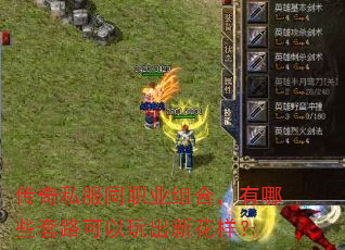 传奇私服同职业组合,有哪些套路可以玩出新花样? 传奇私服同职业组合,有哪些套路可以玩出新花样?