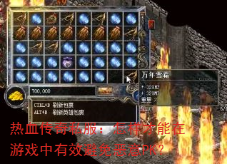 热血传奇私服:怎样才能在游戏中有效避免恶意PK? 热血传奇私服:怎样才能在游戏中有效避免恶意PK?