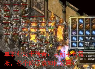 单职业战士传奇:从新手到霸服,各个阶段该如何发展? 单职业战士传奇:从新手到霸服,各个阶段该如何发展?