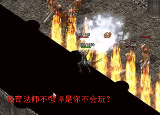 传奇法师不强悍是你不会玩? 传奇法师不强悍是你不会玩?