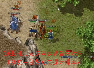 想要打到更多高级装备的玩家可以使用哪些方法提升爆率? 想要打到更多高级装备的玩家可以使用哪些方法提升爆率?