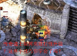 传奇道士如何高效打怪升级?这些小技巧你学会了吗? 传奇道士如何高效打怪升级?这些小技巧你学会了吗?