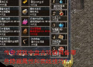 传奇游戏中盘古项链具备哪些隐藏属性和实战技巧? 传奇游戏中盘古项链具备哪些隐藏属性和实战技巧?