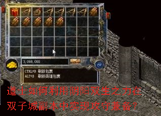 道士如何利用阴阳双生之力在双子城副本中实现攻守兼备? 道士如何利用阴阳双生之力在双子城副本中实现攻守兼备?