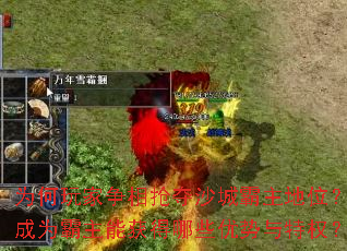 为何玩家争相抢夺沙城霸主地位?成为霸主能获得哪些优势与特权? 为何玩家争相抢夺沙城霸主地位?成为霸主能获得哪些优势与特权?