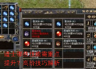 道士哪些技能需重点提升?高阶技巧解析 道士哪些技能需重点提升?高阶技巧解析