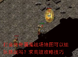 打金传奇屠魔战场地图可以组队挑战吗?求高效攻略技巧 打金传奇屠魔战场地图可以组队挑战吗?求高效攻略技巧