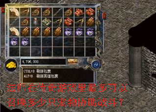 法师在传奇游戏里最多可以召唤多少只宠物协助战斗? 法师在传奇游戏里最多可以召唤多少只宠物协助战斗?