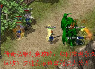 传奇私服打金攻略:如何实现永久回收?快速发家致富秘诀大公开 传奇私服打金攻略:如何实现永久回收?快速发家致富秘诀大公开